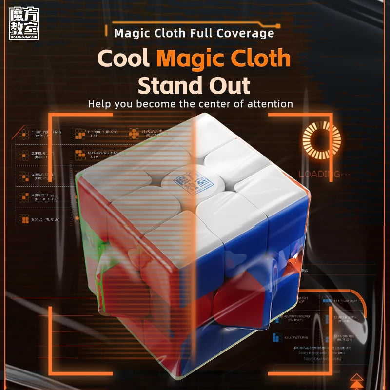 MoYu MeiLong 3M V2 Magnetic Speed Cube - 3x3x3 Professional Magic Puzzle Cube for Kids and Adults