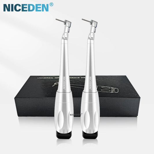 NICEDEN Dental Implant Torque Wrench - Universal Handpiece with 16 Screws & Latch Head Repair Tool