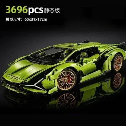3696pcs Technical Building Blocks — Compatible MOC 42115 Sports Car Model for Adults & Boys
