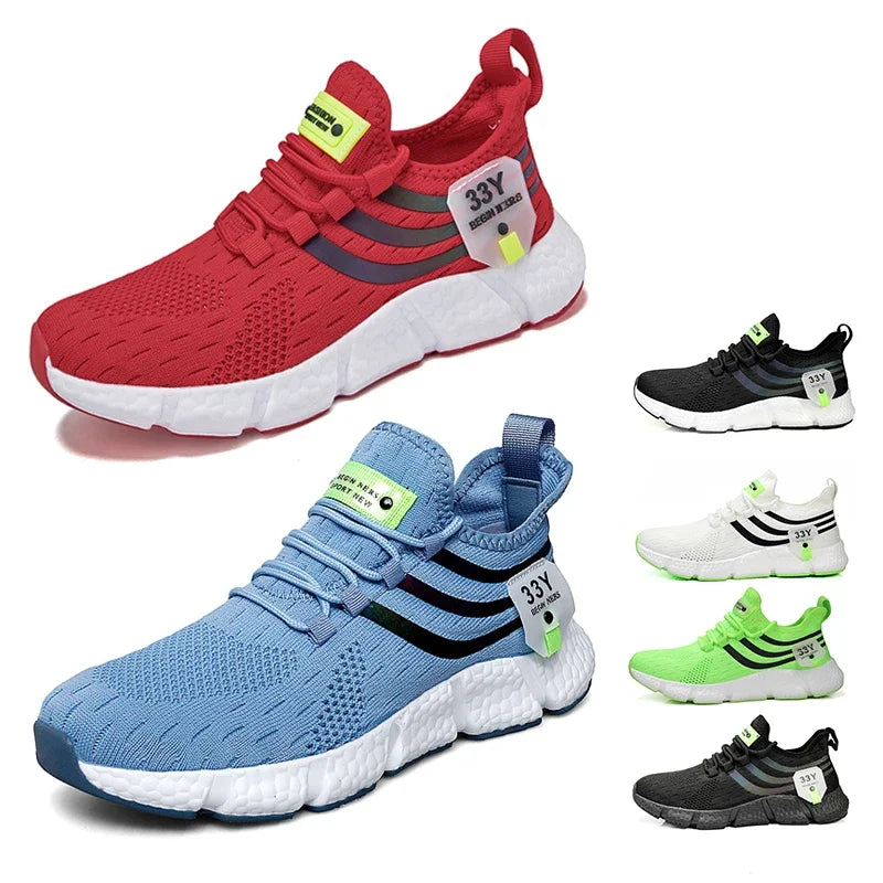 2024 Men's Breathable Sneakers – Comfortable Casual Running & Tennis Shoes for Summer