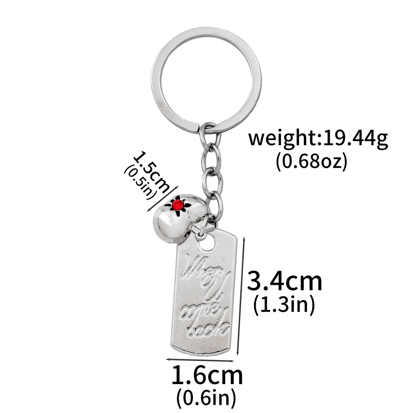 Love and Deepspace Caleb Necklace Set - 2Pcs Game Inspired Pendant & Keychain Jewelry Accessories Gift