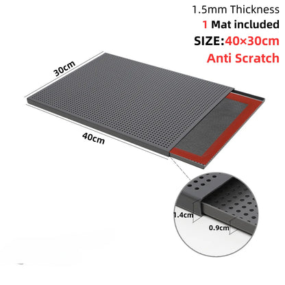 Puff Pastry Baking Tray – Rectangular Perforated Mille Feuille Pan for Oven & Bread