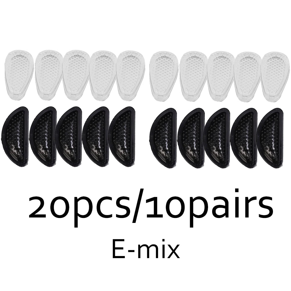 Anti-Slip Silicone Nose Pads for Glasses – Transparent Soft Self-Adhesive Eyewear Cushions