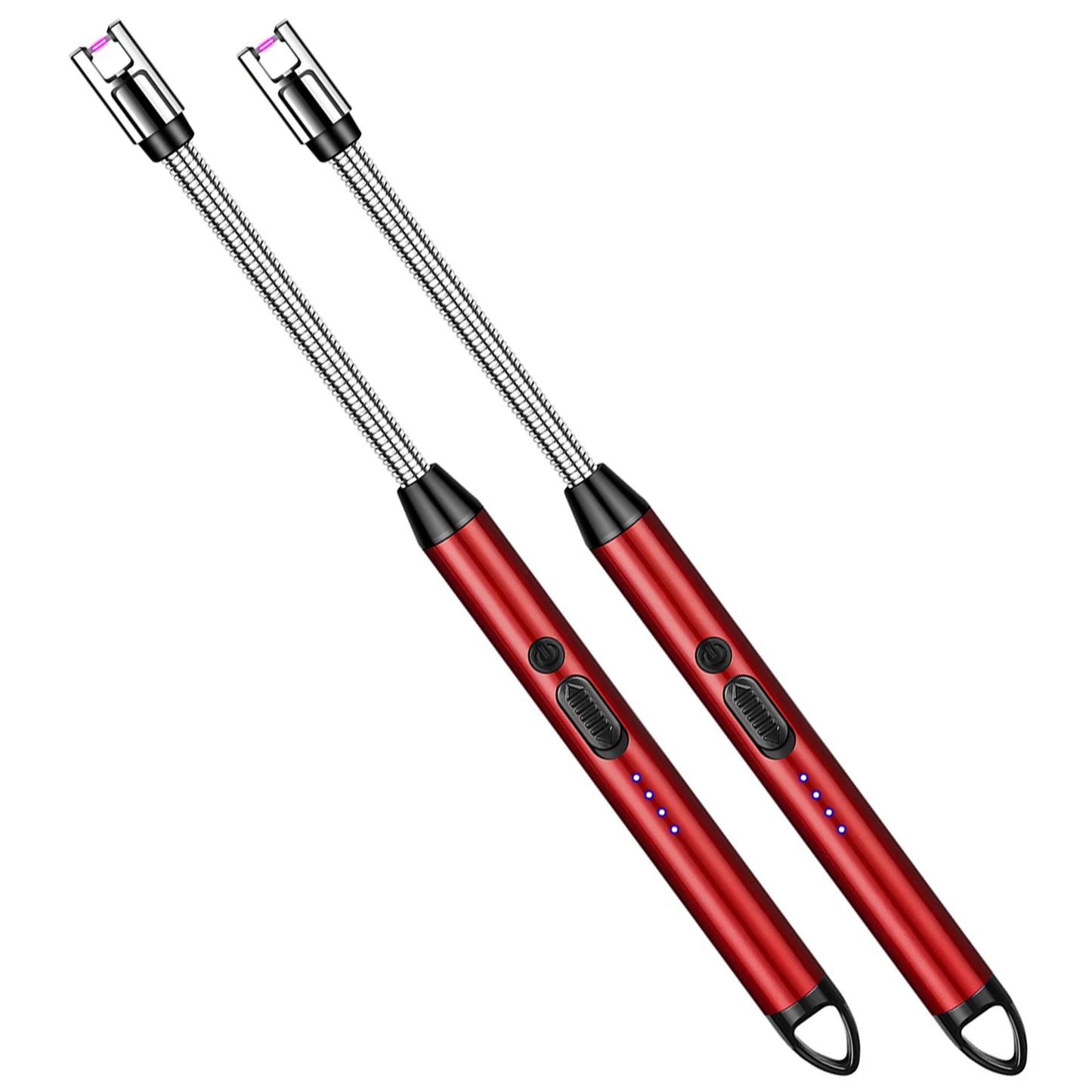 360° Type-C Rechargeable Windproof Plasma Lighter – Curved Flameless USB Arc Ignition Tool for BBQ, Kitchen, Candle & Gas Stove Use