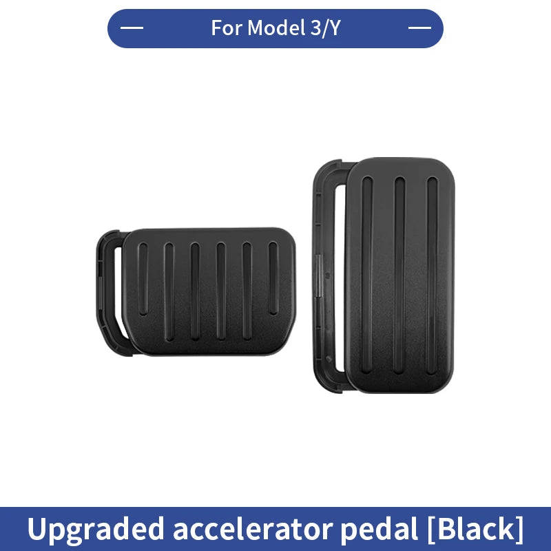 TESY Anti-Slip Pedal Covers for Tesla Model 3 Highland & Model Y Juniper – Accelerator, Brake & Foot Rest Protection Set