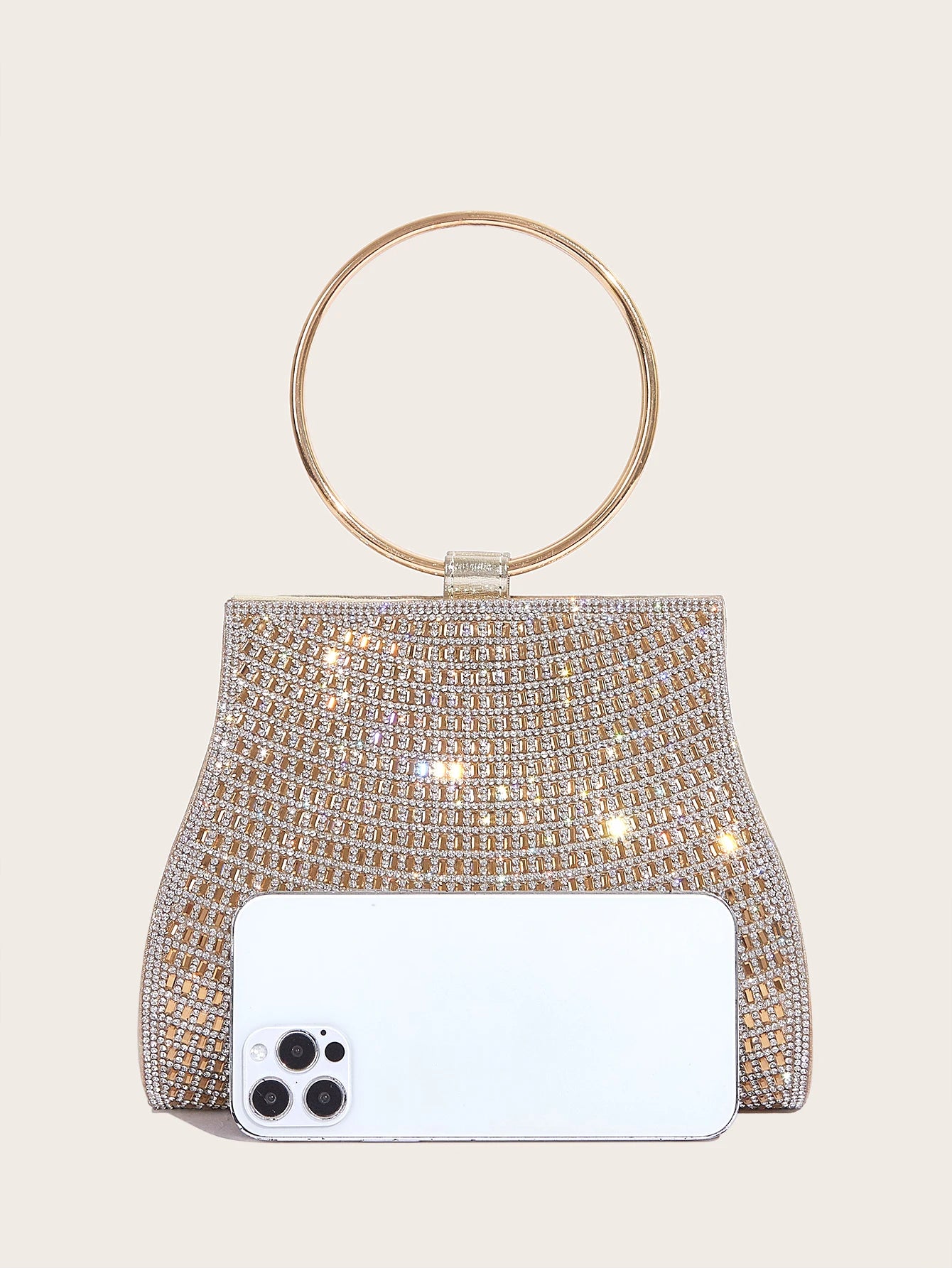 Women’s Rhinestone Diamond Evening Bag – Bridal Clutch Purse for Party, Wedding & Special Occasions