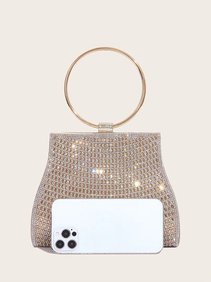 Women’s Rhinestone Diamond Evening Bag – Bridal Clutch Purse for Party, Wedding & Special Occasions