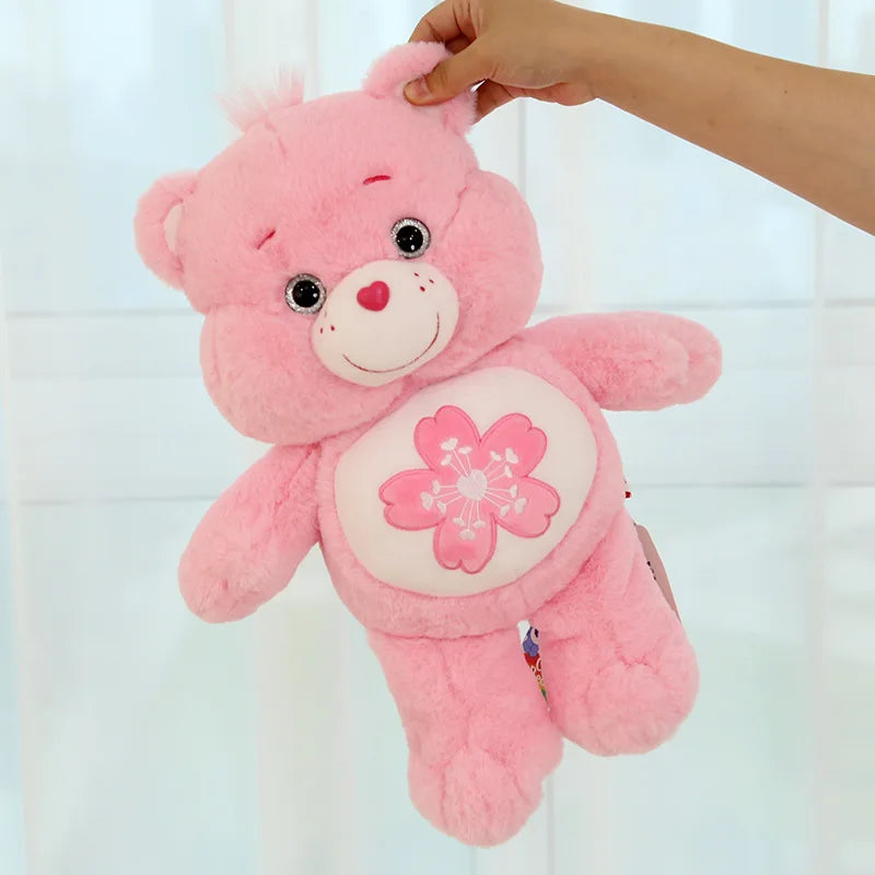 Care Bears Kawaii Plush Toys — 22/33/45cm Pink Sakura Soft Stuffed Cartoon Bears, Cute Gift for Girls & Boys