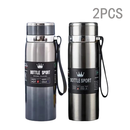 1000ml Stainless Steel Thermal Bottle – Double Wall Vacuum Insulated Leakproof Thermos for Coffee & Tea, Office Travel Flask