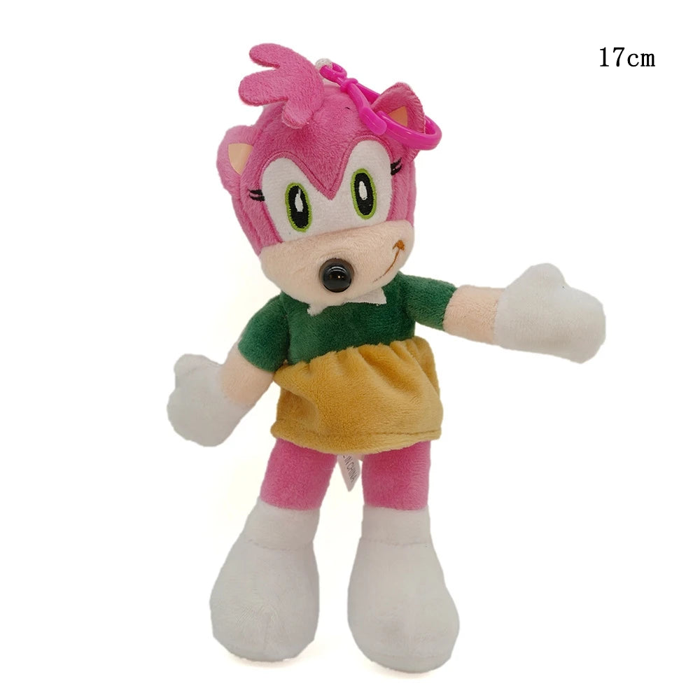 Super Sonic Hedgehog Plush Dolls — Shadow, Amy Rose, Knuckles, Tails Anime Stuffed Toy Gift for Kids