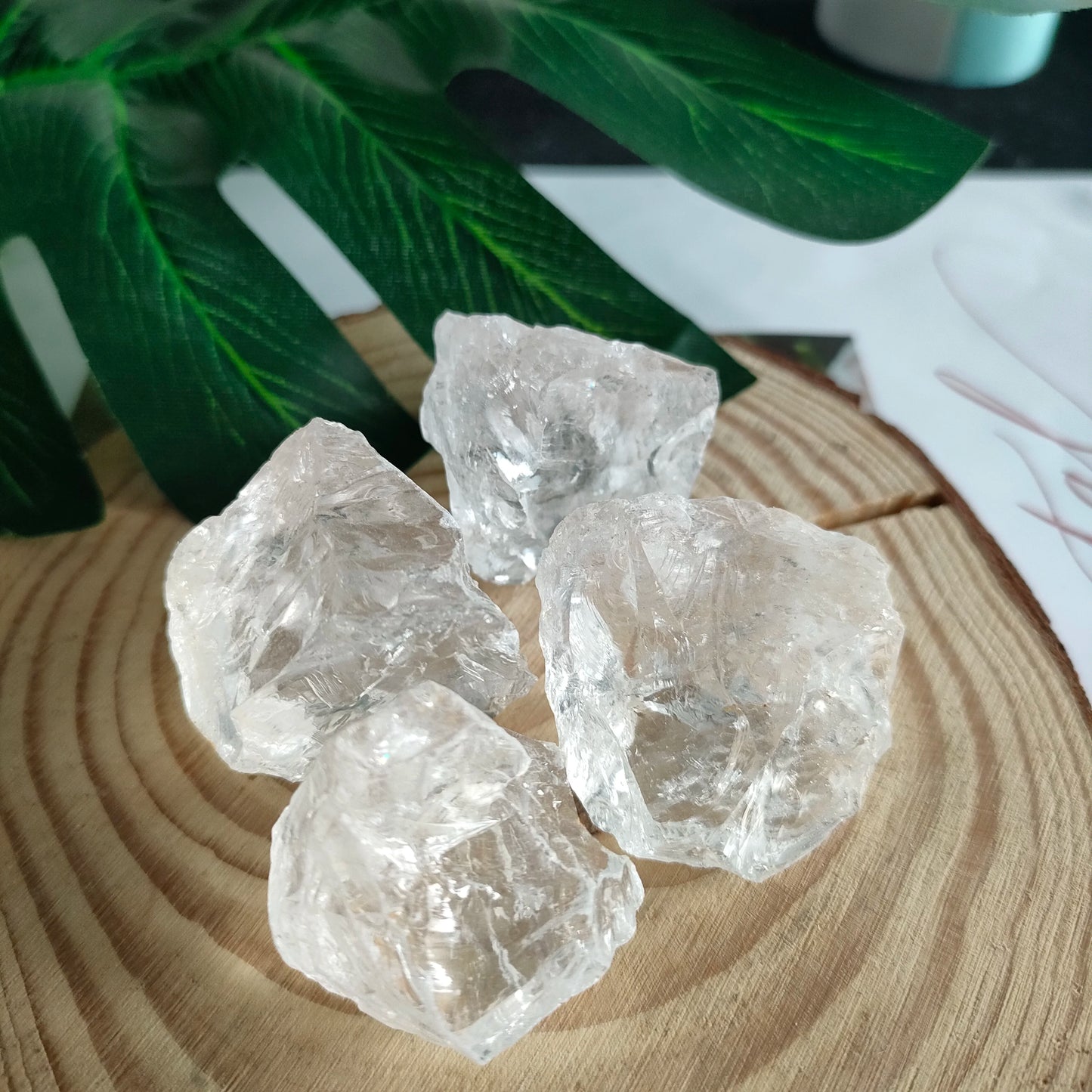 2.5–3.5cm Natural Clear Quartz Raw Crystal Stones – Healing Rough Quartz for Reiki, Meditation & Spiritual Energy Therapy