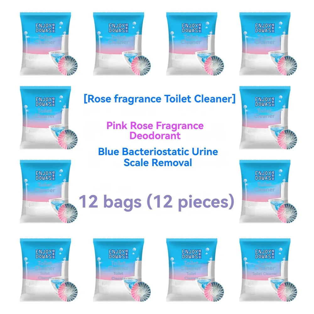 6/12-Pack Long-Lasting Toilet Bowl Cleaner Tablets - Automatic Toilet Cleaning with Sustained-Release Formula for Stain Control and Freshness