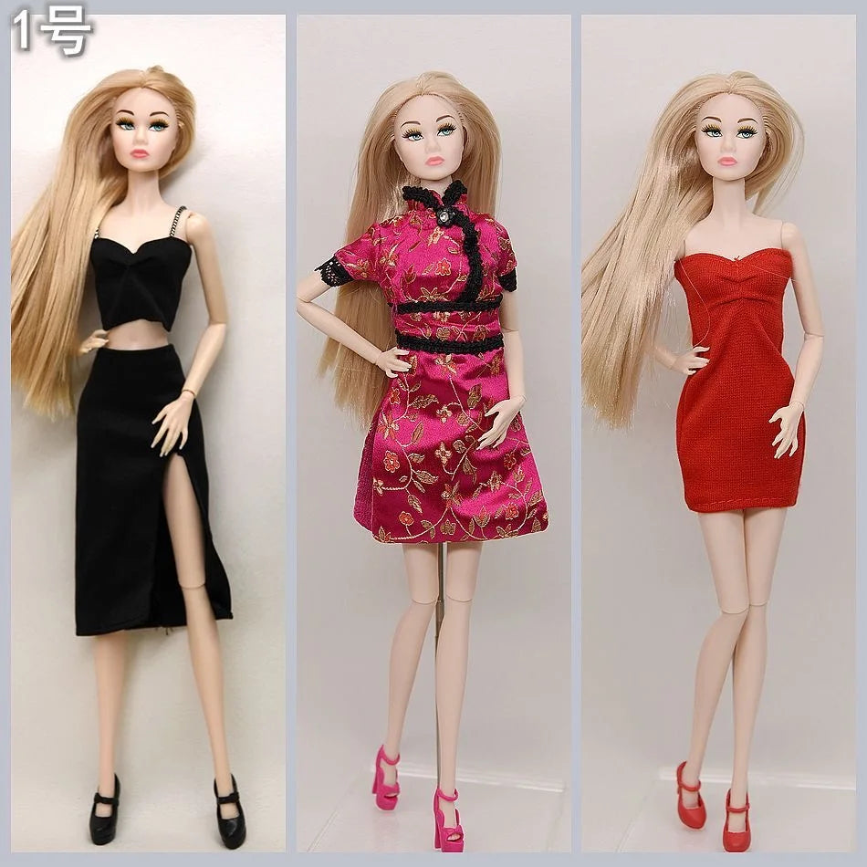 FR Supermodel 1/6 BABI Doll – Movable Joints, DIY Dress-Up Princess with Head & Body Accessories, White/Normal/Chocolate Skin