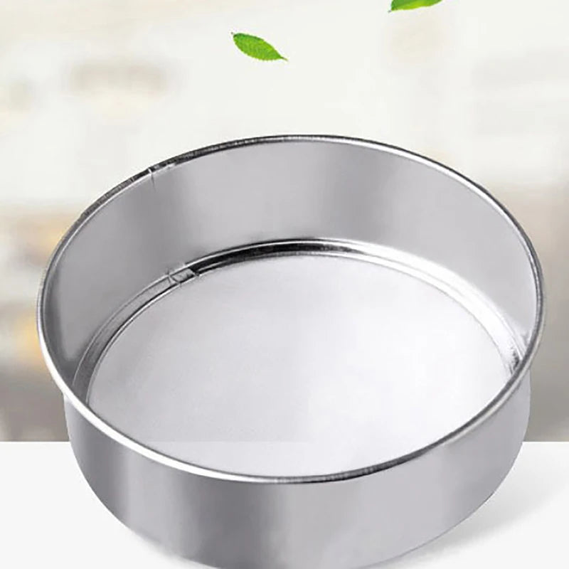 Fine Mesh Kitchen Sieve - Flour, Tea, Pasta & Rice Strainer for Baking and Cooking