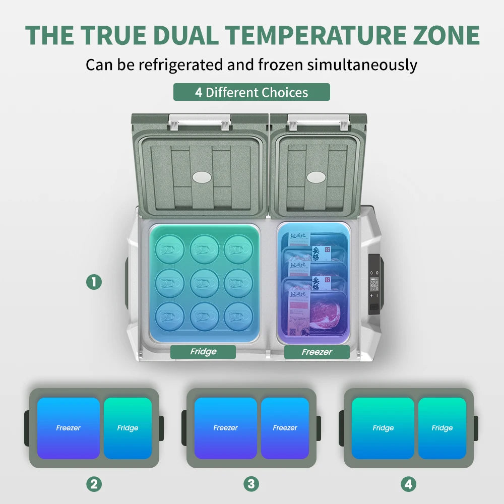 Alpicool NLS 20L/30L/40L Portable Car Refrigerator – 12V Mini Fridge Freezer with Compressor for Camping, Travel & Outdoor Use