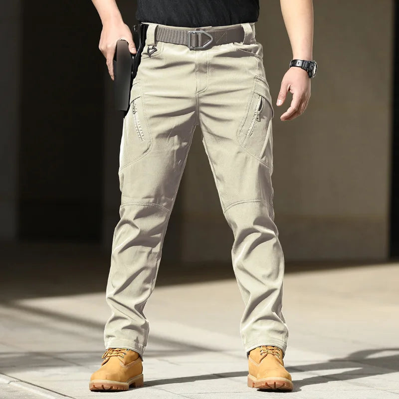 Spring-Autumn Water-Resistant Tactical Hiking Pants – Stretch Desert Camouflage Military Utility Trousers
