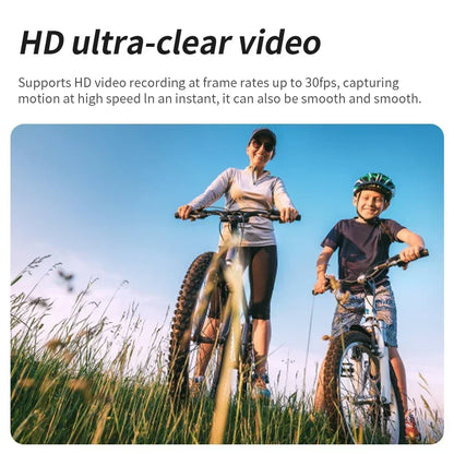 4K Ultra HD Pocket Action Camera — 270° Rotatable Vlog Sports Cam with WiFi, Waterproof Case & Helmet Mount
