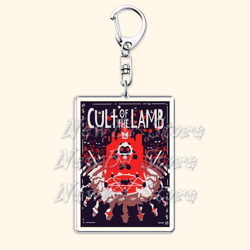 Funny Dark Video Game Sheep Keychain – Cute Lamb & Goat Bag Accessory Gamer Gift