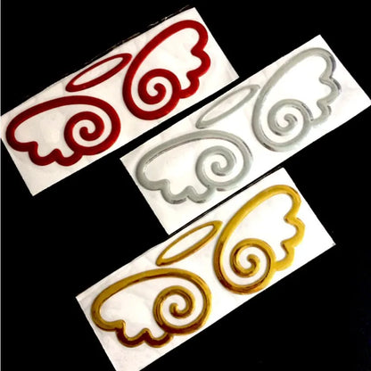 3D Angel Wings Car Sticker - Personalized PVC Rear Vehicle Decoration & Exterior Modification Accessory