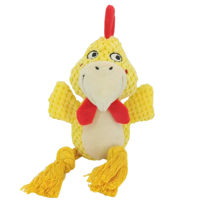 Small Dog Plush Chew Toy - Bite Resistant Squeaky Puppy Rattle Toy for Interactive Pet Play & Training