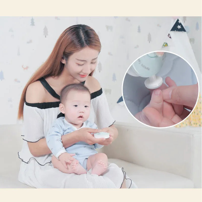 Electric Baby Nail Trimmer - Infant Nail Polisher Tool, Manicure Scissors, Hygiene Kit, Nail Clipper Cutter for Newborns