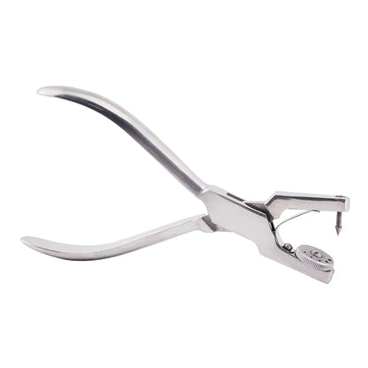 Dentistry Dam Hole Puncher Set – Pliers & Orthodontic Tools with Leather Bag for Dentists