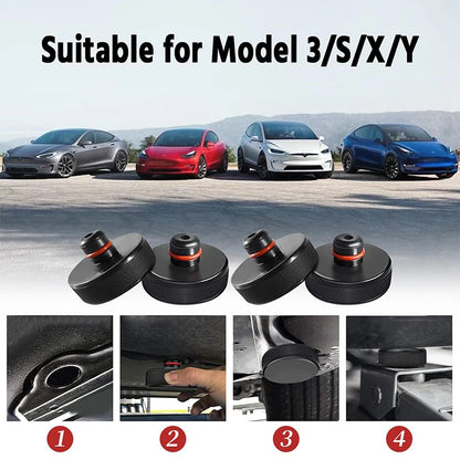 Tesla Rubber Lifting Jack Pad Adapter Tool for Models 3, Y, S, X (2017-2024) - Tire Repair Accessory