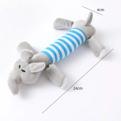 Plush Squeaky Dog Toy - Cute Donkey Teething & Interactive Training Toy for Small Dogs