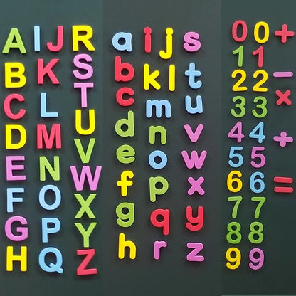 24-76pcs Magnetic Alphabet Letters — EVA Foam Refrigerator Stickers for Toddlers & Kids, Educational Spelling & Counting Toy Gift