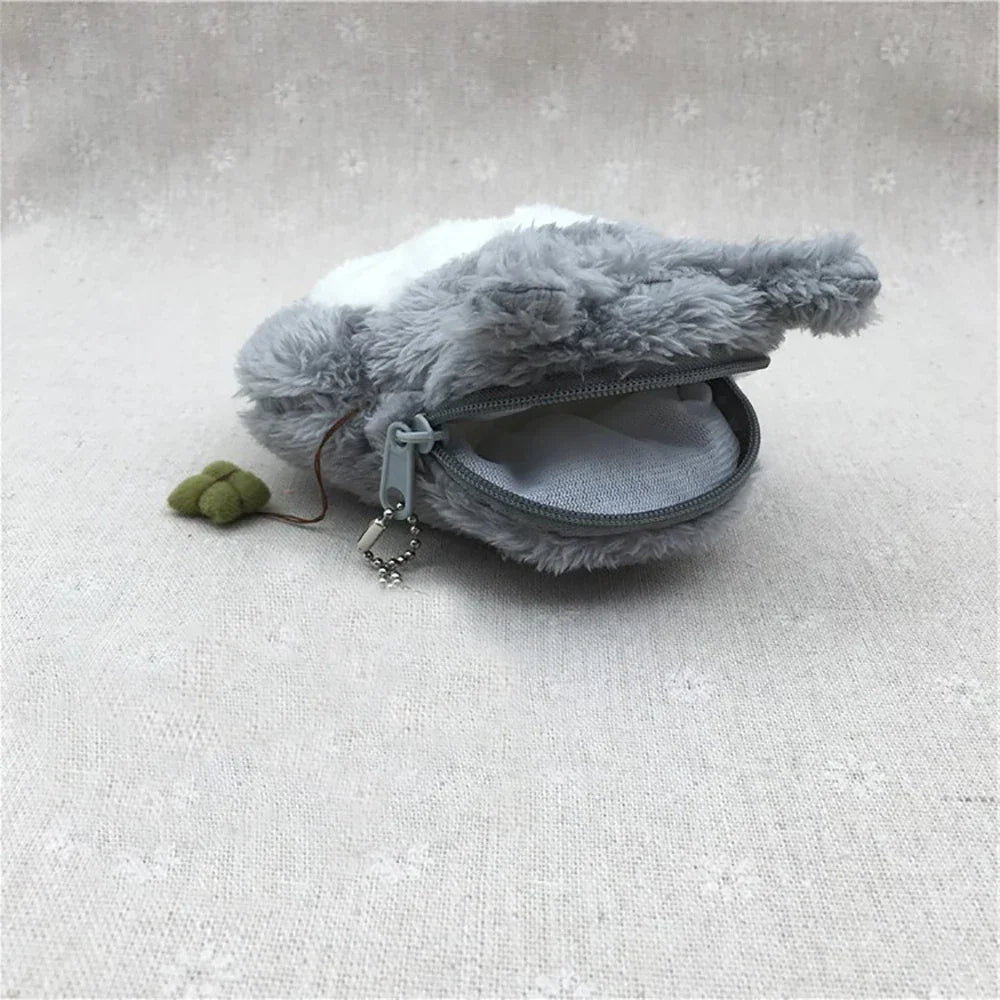 Cute Cat Plush Coin Purse - Kawaii Zipper Mini Wallet & Pouch for Kids, Teens & Women
