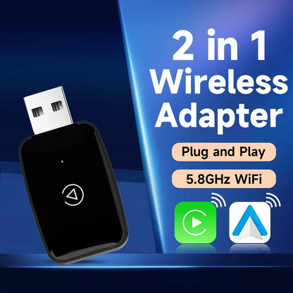 Mini CarPlay Box for Audi, Mercedes, Volvo, Volkswagen – Bluetooth Wireless Android Auto, Charging, Siri & iOS 15 Support