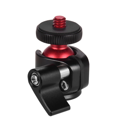 Andoer Mini Tripod Ball Head with 360° Swivel, U-Shaped Slot Design, Rotatable for DSLR Camera and Tripod