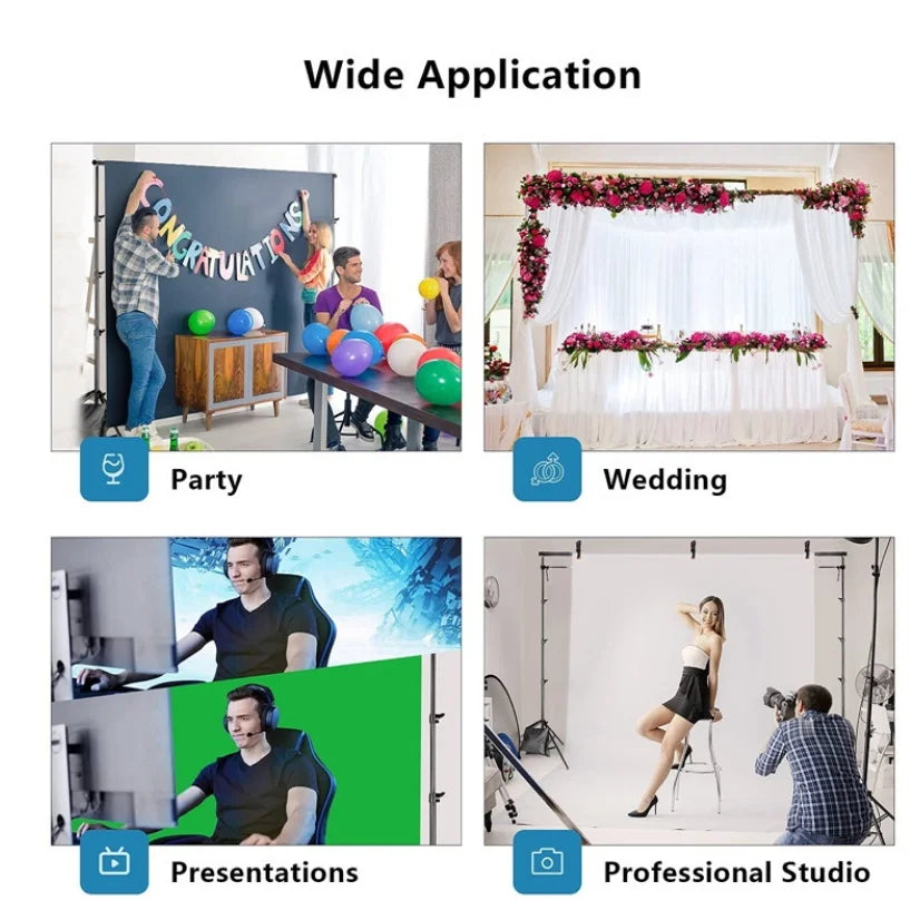 Solid Color Photography Background | Green White | 3x5ft or 5x7ft | Studio Video Photo Party Props Backdrop | Vinyl Fabric