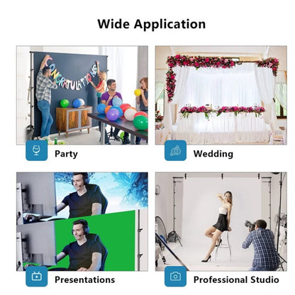 Solid Color Photography Background | Green White | 3x5ft or 5x7ft | Studio Video Photo Party Props Backdrop | Vinyl Fabric