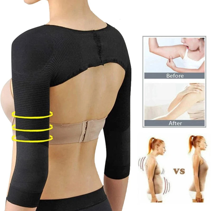 Women's Shapewear Butterfly Sleeves - Shoulder Pads & Long Sleeve Arm Corsets, Humpback Prevention