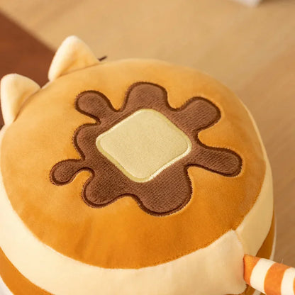 Cute Pancake Cat Plush Toy - Soft Kawaii Food-Shaped Stuffed Animal for Hugs, Sofa, Bed, Home Decor, and Gifts