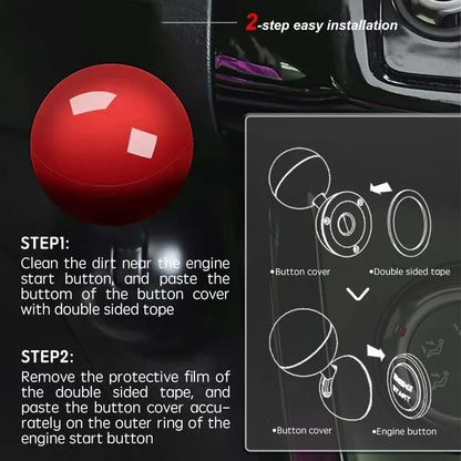 2024 Start Button Push Cover - One-Touch Auto Ignition Rocker, Car Engine Push Start/Stop Lever