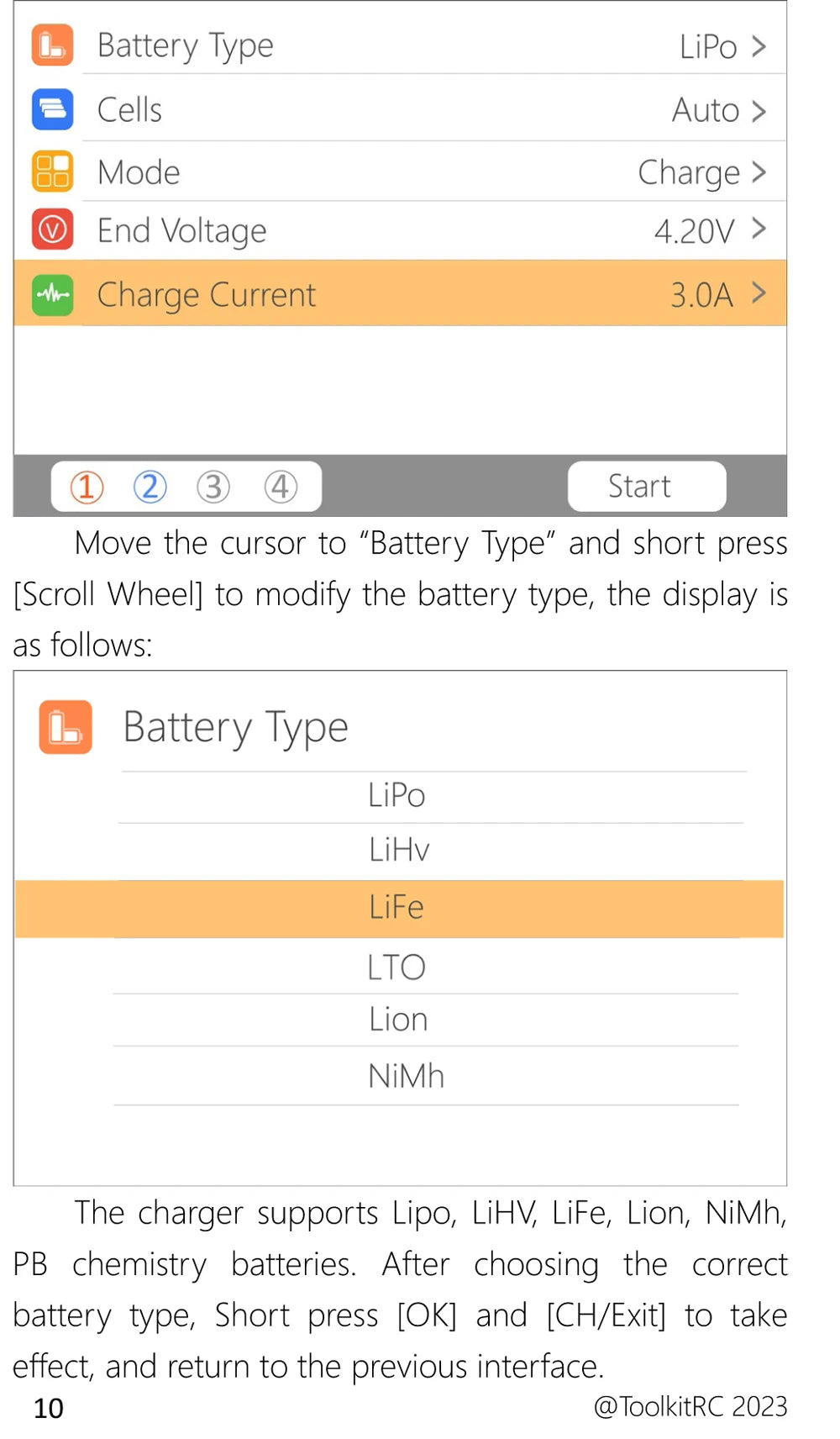 ToolkitRC Q6AC Charger — AC 400W/DC 1000W 4CH with USB A/Type-C, LiPo 1-6S, NiMH 1-16S, PB 1-10S, IPS Display