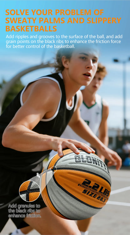 Heavy Weighted Basketball 28.5"/29.5" – Non-Slip Training Ball for Dribbling, Passing & Rebounding