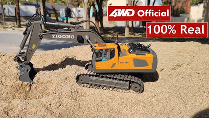 4WD RC Excavator Alloy Dump Truck Bulldozer | Remote Control Construction Vehicle Toy for Kids