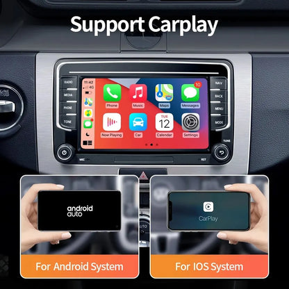 GRANDnavi Android 13 Car Radio GPS - 2Din Multimedia Player for VW, Skoda Octavia, Golf 5/6, Passat B6, Polo, Jetta