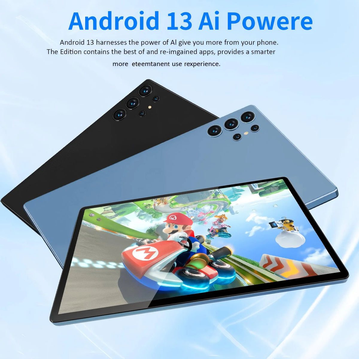 10.1 Inch Android Tablet - HD Display Octa Core 4GB RAM 64GB ROM WiFi Google Play Dual SIM Call Tablet PC