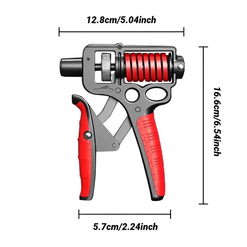 5–165kg Adjustable Hand Grip Strengthener — Heavy-Duty Forearm & Finger Expander (Steel Spring)