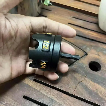 Threaded Rod Zipper Drill Adapter - Quick-Release Nut Socket Wrench Tool