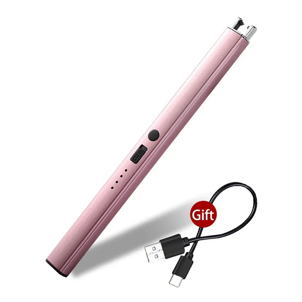 Electric Arc Plasma Lighter – USB Rechargeable Windproof Flameless Candle, Kitchen & Outdoor BBQ Ignition