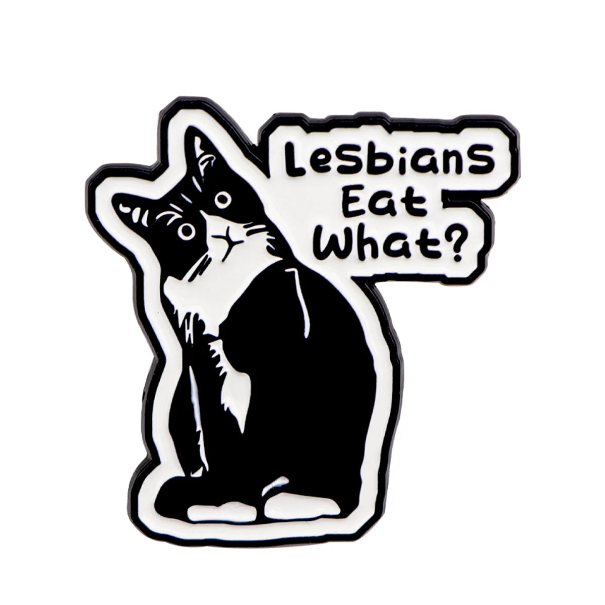 Cute Black Cat Enamel Pin – Animal Brooch Lapel Pin for Backpack, Clothing, Witch Jewelry & Halloween Gifts