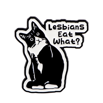 Cute Black Cat Enamel Pin – Animal Brooch Lapel Pin for Backpack, Clothing, Witch Jewelry & Halloween Gifts