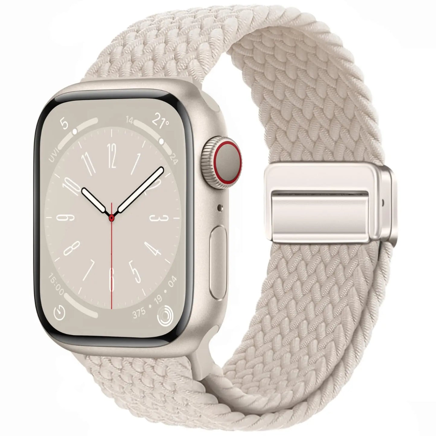 Braided Magnetic Strap for Apple Watch — Compatible with 38mm, 40mm, 41mm, 44mm, 45mm, 49mm Series SE, 7, 6, 8, 9, 10 & Ultra2