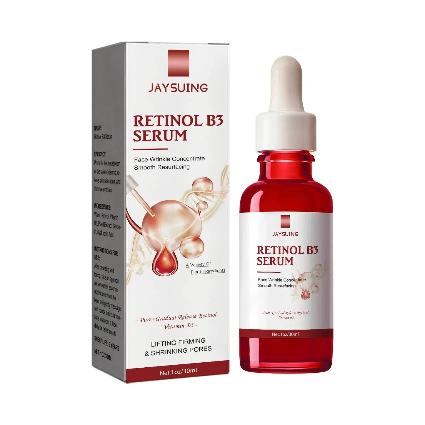 Retinol B3 Face Essence — Deep Moisturizing, Anti-Aging Serum for Fine Line Fading, Lifting, Firming & Skin Repair