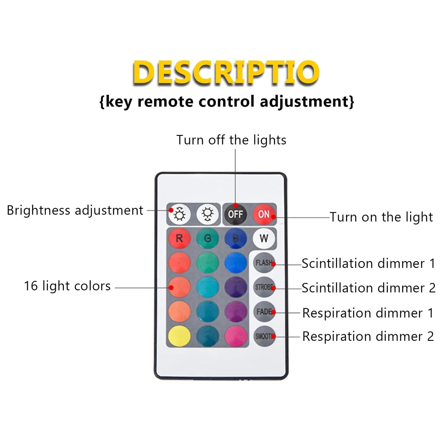 Ocean Wave Projector Light – 16 Colors Aurora Glow Lamp, Underwater Projector for Home, Office, Bar, Restaurant Night Light